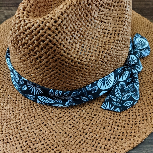 NWT Loft Straw Fedora Hat - Picture 2 of 7